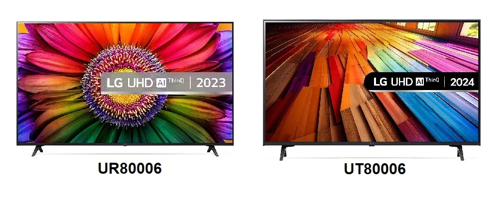 مقایسه تلویزیون ال جی UT80006 با تلویزیون ال جی UR80006