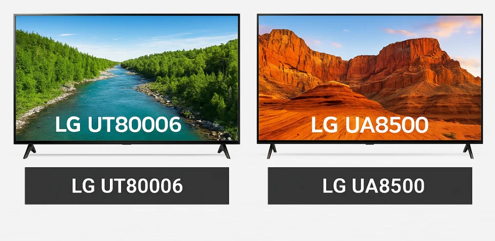 مقایسه تلویزیون ال جی UT80006 با تلویزیون ال جی UA85006