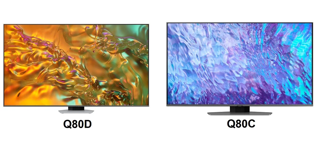 تفاوت تلویزیون سامسونگ Q80C با تلویزیون سامسونگ Q80D