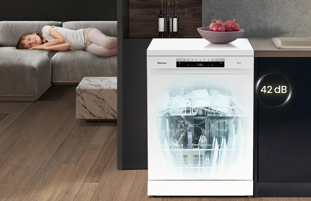 ماشین ظرفشویی 15 نفره هایسنس سفید مدل HS623E91B 2023 