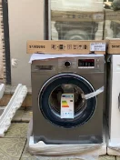 ماشین لباسشویی 8 کیلو سامسونگ اکوبابل Inox نقره ای 2021 مدل WW80J5555FX1