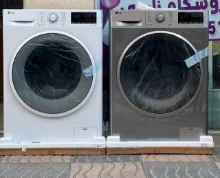 ماشین لباسشویی ال جی J6 نقره ای 8 کیلو F4J6TNP8S
