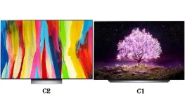 مقایسه تلویزیون اولد ال جی OLED C1 و OLED C2