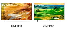 تفاوت تلویزیون ال جی QNED80 - QNED90