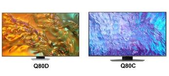 تفاوت تلویزیون سامسونگ Q80C با تلویزیون سامسونگ Q80D