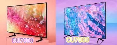 مقایسه تلویزیون  سامسونگ CU7000 با DU7000