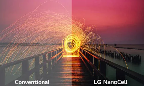 کیفیت تصویر در سیاهی تصاویر lg nano86