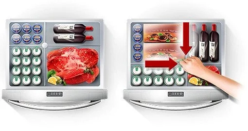سازماندهی سخچال فریزرساید بای ساید سامسونگ RF25