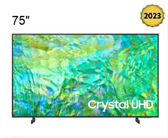 تلویزیون 75 اینچ سامسونگ 2023 کریستالی 4K اسمارت مدل 75CU8000