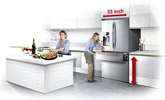 یخچال فریزر ساید بای ساید سامسونگ RF25