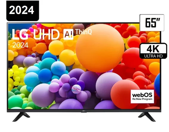 تلویزیون 65 اینچ ال جی 4K اسمارت 2024 مدل 65UT7300