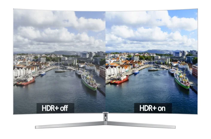 مقایسه hdr در کیفیت تصویر تلویزیون سامسونگ