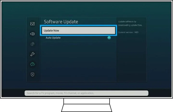 مرحله 3 اپدیت سیستم عامل تلویزیون ساسمونگ