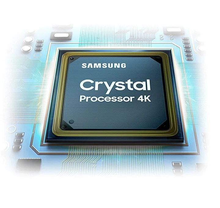 پردازشگر 4 هسته ای تلویزیون سامسونگ 4K SMART 2021 AU7000