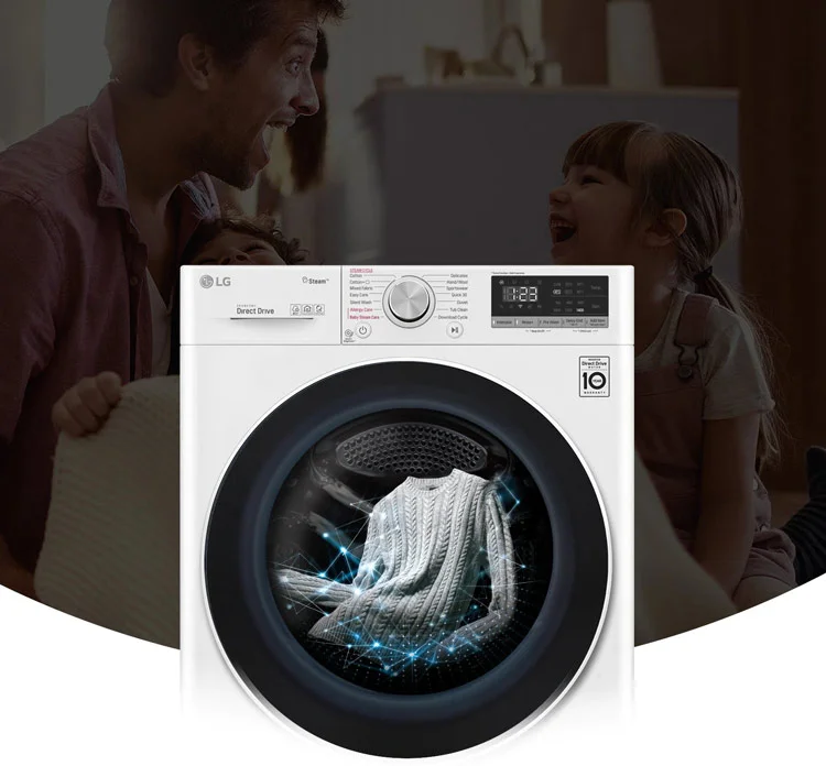 خرید لباسشویی - ال جی 10.5 کیلو رنگ نقره ای قیمت مناسب 