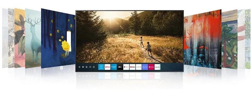 خرید تلویزیون - 75 اینچ سامسونگ 4k qled اسمارت ls03  ارزان قیمت 