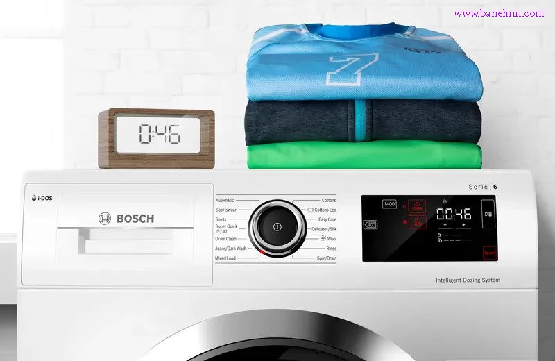 خرید لباسشویی - بوش سری 8 قیمت مناسب 9 کیلو رنگ سفید 1600 دور بر دقیقه WAW32760ME ارزان 