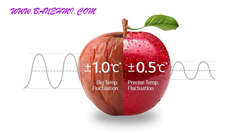 خرید یخچال فریزر - ال جی x267  در این در اینستاویو ساید بای ساید یک دما ی ثابت