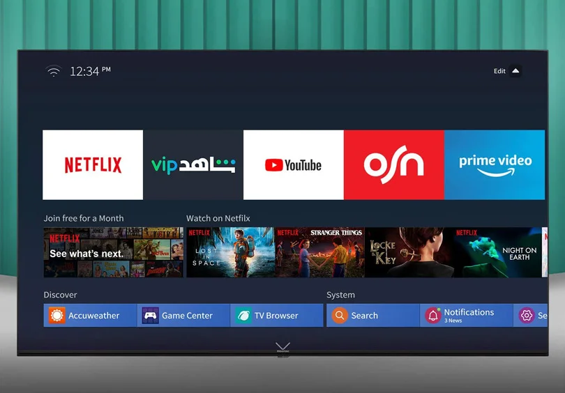 خرید تلویزیون - هایسنس 55 اینچ هوشمند 4K UHD اسمارت A7120  ارزان