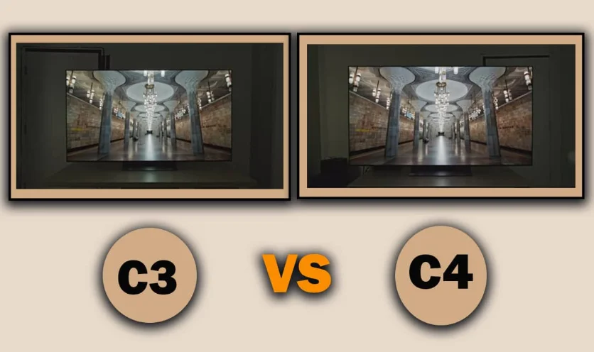 مقایسه تلویزیون اولد ال جی C4 وC3