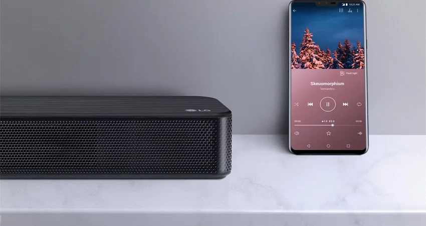قابلیت اتصال به موبایل ساندبار ال جی SL4Y