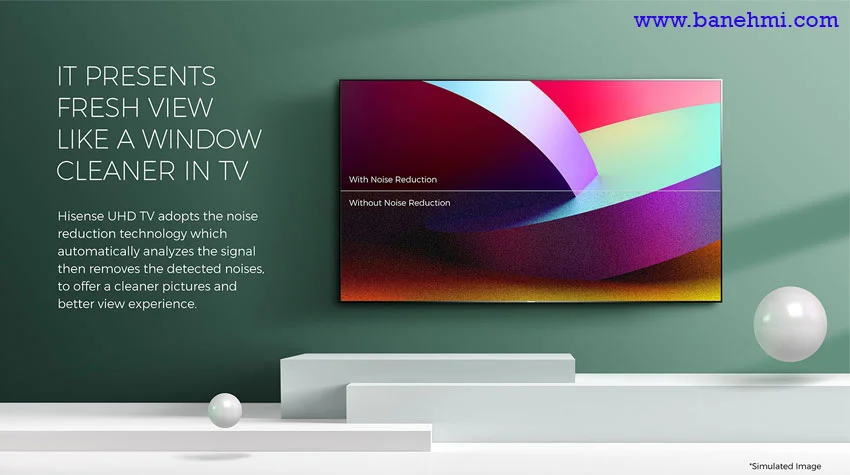 خرید تلویزیون - هایسنس 65 اینچ 4K UHD  اسمارت B7101   وضوح تصویر دقیق