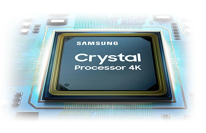 عکس چیپ rystal processor 4k سری 8 تلویزیون سامسونگ