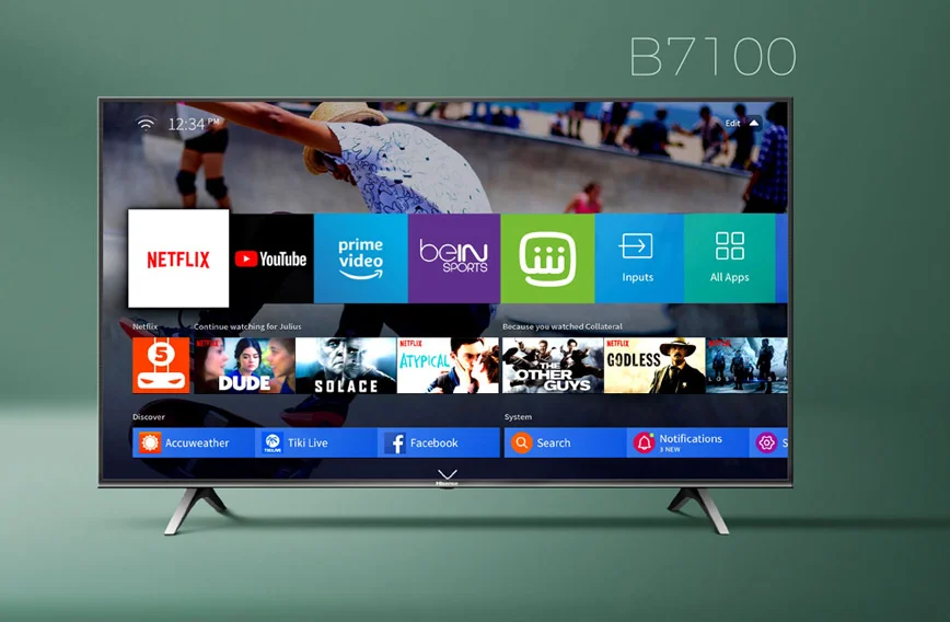 خرید تلویزیون - هایسنس 65 اینچ 4K اسمارت B7101  کیفیت تصویر بلورین